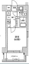アイルイムーブル西大島 1Kの間取図画像