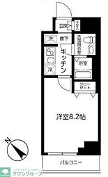 アイルプレミアム東京押上ノース 1Kの間取図画像