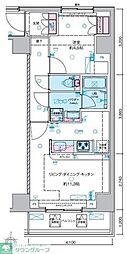 ジェノヴィア本所吾妻橋スカイガーデン 1LDKの間取図画像