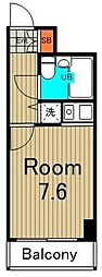 シティコープ浅草橋3 ワンルームの間取図画像