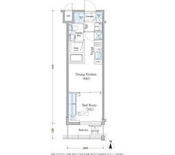 Urbanex深川住吉 1DKの間取図画像