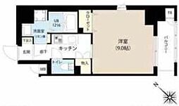 グランカーサ日本橋浜町 1Kの間取図画像