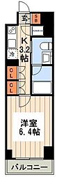 COMFORIA門前仲町 1Kの間取図画像
