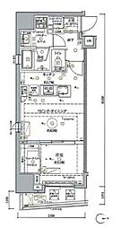 クレイシア秋葉原ラグゼスウィート 1LDKの間取図画像