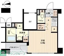 レガスタ浅草 1Kの間取図画像
