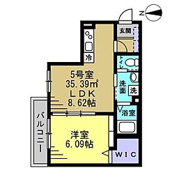 間取図画像 1LDK