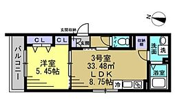 間取図画像 1LDK