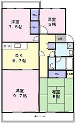 ライトコート斉藤1 4DKの間取図画像