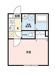 仮称)フェリオ葛城II-A 1Kの間取図画像