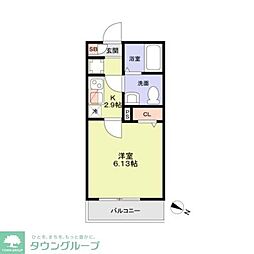 レッツ・ユーノス 1Kの間取図画像