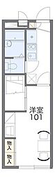 レオパレスシャンブル参番館 1Kの間取図画像