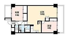 ヘスティア千葉駅前 2LDKの間取図画像