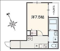 トコヴィラージュ幕張 1Kの間取図画像