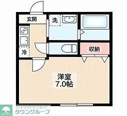 ブランフルール・イノハナ 1Kの間取図画像