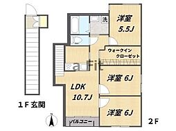 フォレスタ・イル・ミチェッタ 3LDKの間取図画像