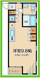 グレースコート府中 ワンルームの間取図画像