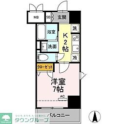 JeGlycine寿町 1Kの間取図画像