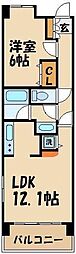 パレミーユガーデンズ 1LDKの間取図画像