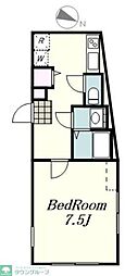 世田谷区羽根木1丁目マンション 1Kの間取図画像