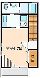 シャトレ 1Kの間取図画像