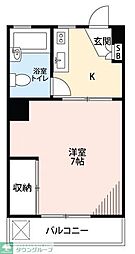 レジデンス府中是政 1Kの間取図画像