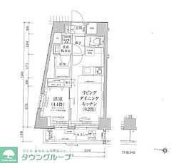 ルフレグランデ府中 1LDKの間取図画像