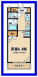 フレアーN 1Kの間取図画像
