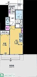 アビオン西国 1LDKの間取図画像