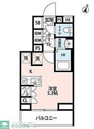 川崎市多摩区登戸マンション 1Kの間取図画像