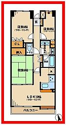 府中中河原パーク・ホームズ 3LDKの間取図画像