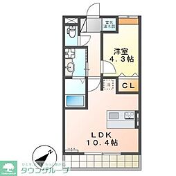 間取図画像 1LDK