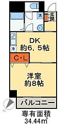 間取図画像 1DK