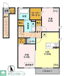 フェニックス 2LDKの間取図画像