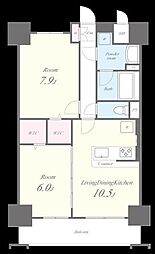 Dendrite 2LDKの間取図画像
