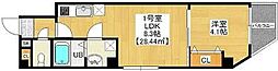 トスティナ新宿 1LDKの間取図画像