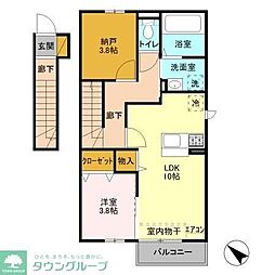 ドエル 1SLDKの間取図画像