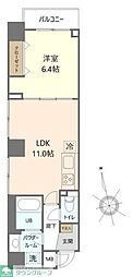 グリシーヌ 1LDKの間取図画像