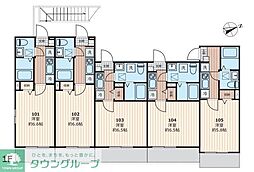 ソルロス船橋 1Kの間取図画像