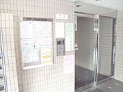 オートロック付きのエントランス