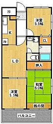 カーサ・シンフォニア 3LDKの間取図画像
