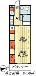 リブリ・アルピコルド 1Kの間取図画像