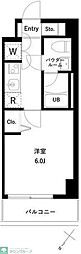URBANPARK行徳STATIONFRONT 1Kの間取図画像