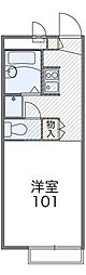 レオパレスボヌールタジマ 1Kの間取図画像