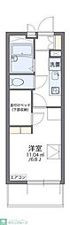 レオパレスラピス 1Kの間取図画像