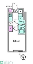 ラクラス南行徳 1Kの間取図画像