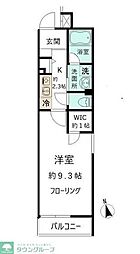 LEO四拾六番館 1Kの間取図画像