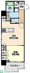 エクセレントシティ南行徳駅前 1LDKの間取図画像