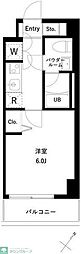 URBANPARK行徳STATIONFRONT 1Kの間取図画像
