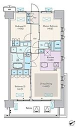 ロイヤルパークス船橋 3LDKの間取図画像