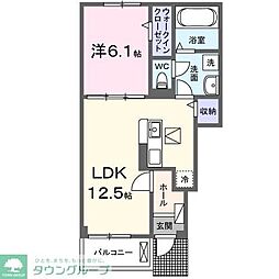 シャーロットタウンVI 1LDKの間取図画像